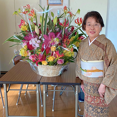 根津英子きもの学院の授業風景